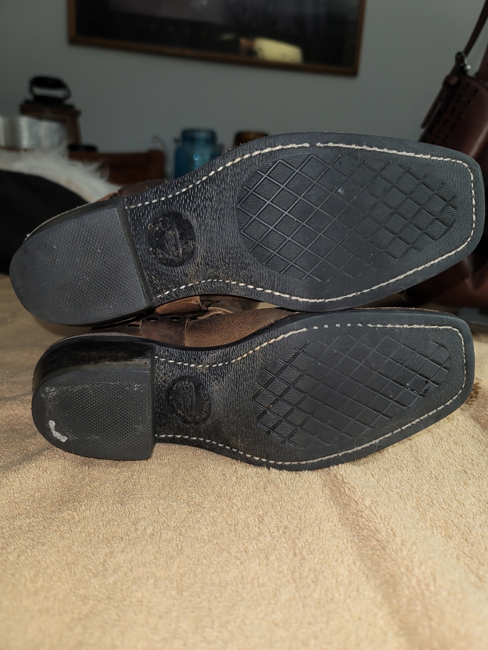 Frye Leather Harness Boots, Womens, Like New - Picture 3 of 10